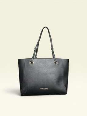 Michael Kors Black Walsh Saffiano Tote